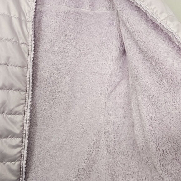 The North Face Mossbound Reversible Teddy/Quilted Vest Full Zip Size M - Picture 7 of 9